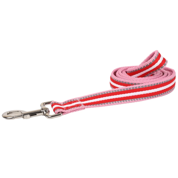 Ανακλαστικός Οδηγός για Σκύλους W1*L120cm Small Κόκκινο