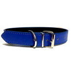 Δερμάτινο PU Περιλαίμιο για Σκύλους W1.5*L25-32cm Small Μπλέ