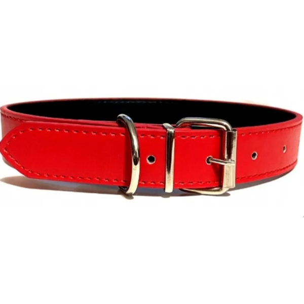 Δερμάτινο PU Περιλαίμιο για Σκύλους W1.5*L25-32cm Small Κόκκινο