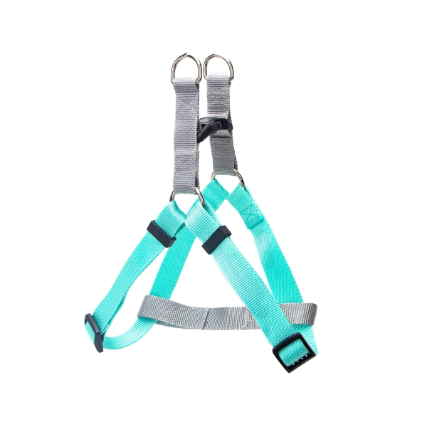 Δίχρωμο Σαμαράκι για Σκύλους W1.0*L20-40cm Small Γκρί/Γαλάζιο