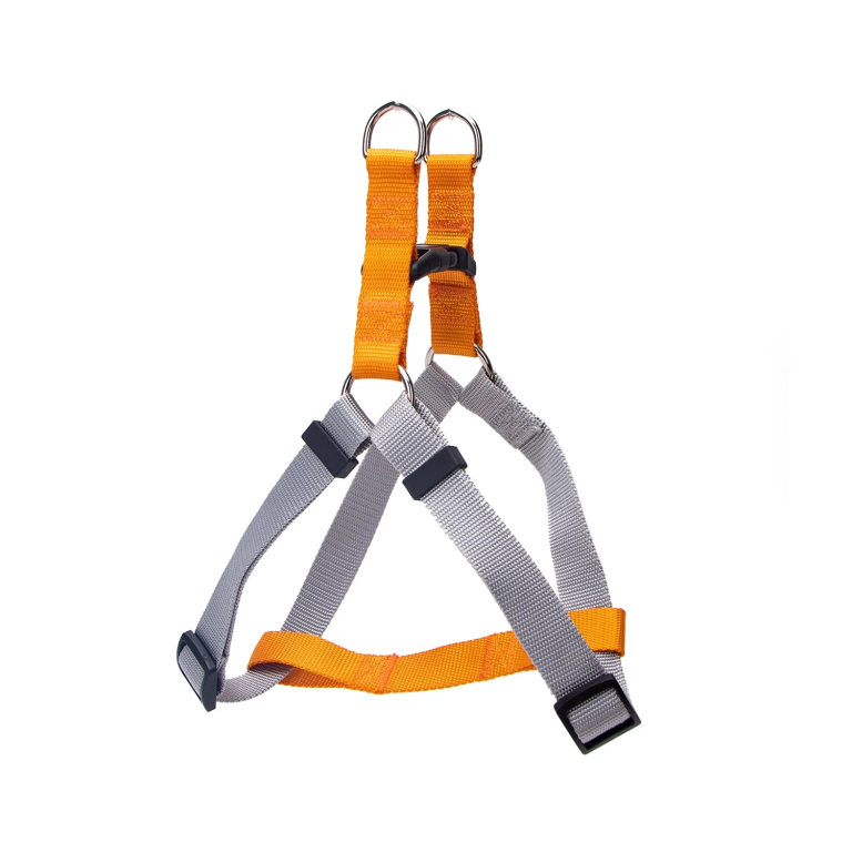 Δίχρωμο Σαμαράκι για Σκύλους W1.5*L30-50cm Medium Κίτρινο/Γκρί