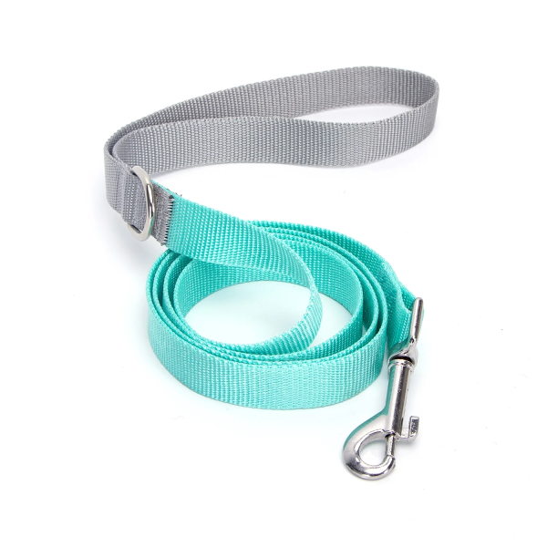 Δίχρωμος Οδηγός για Σκύλους W2.0*L120cm Large Γκρί/Γαλάζιο