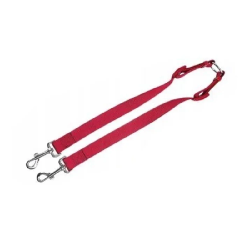 Διπλό Λουρί για Σκύλους W1.5*L26-39.5cm Small Κόκκινο