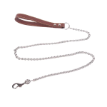 Λουρί Σκύλου με Αλυσίδα και Λαβή D0.25*L120cm Small Καφέ