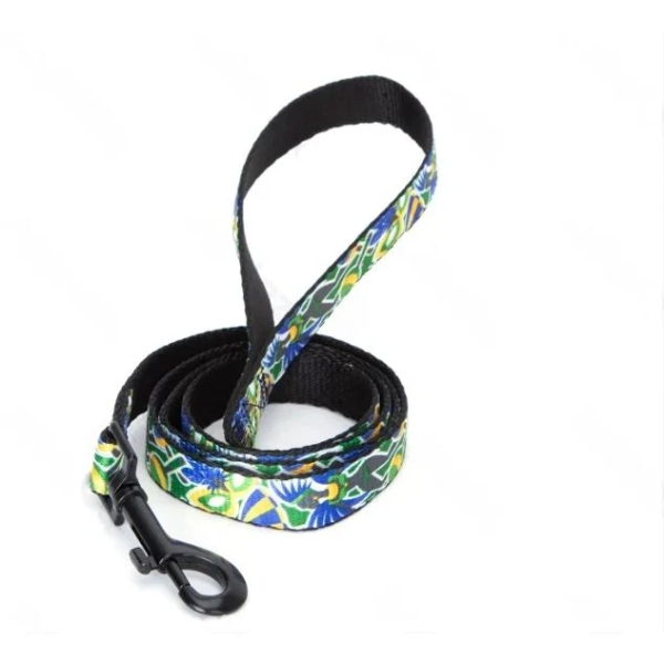 Οδηγός για Σκύλους με Σχέδιο Tropical W2*L120cm Medium Πράσινο