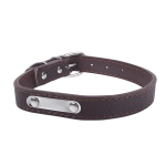 Περιλαίμιο για Σκύλους από PU Δέρμα W1.5*L25-32cm XS Καφέ