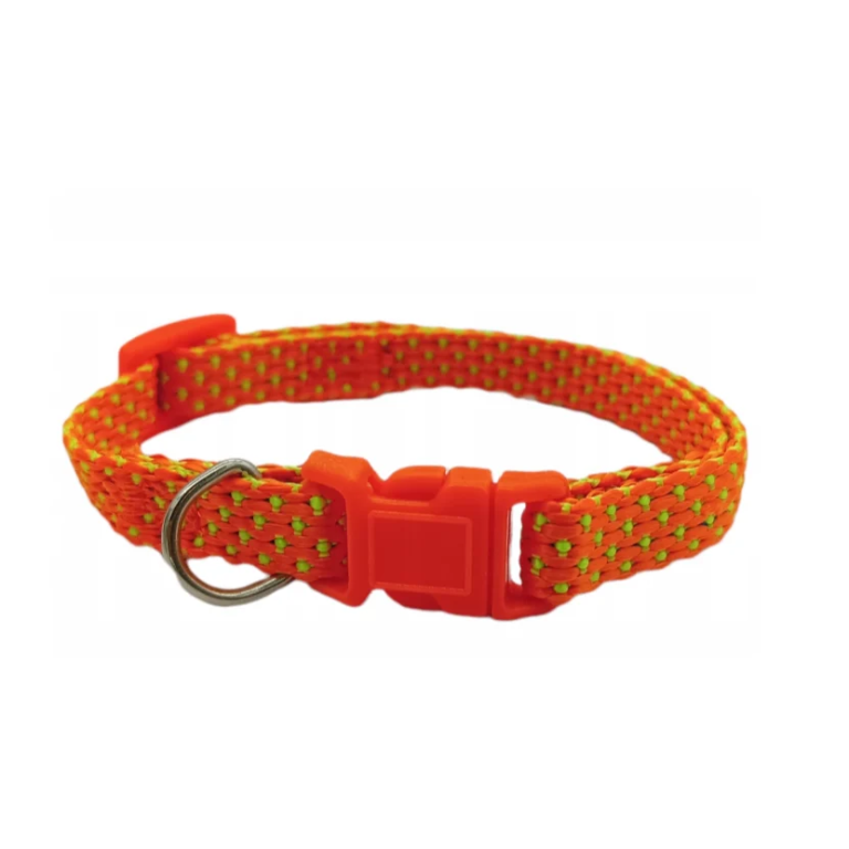 Περιλαίμιο για Σκύλους με Polka Dot Σχέδιο W1.0*L20-30cm Small Πορτοκαλί