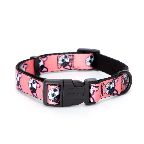 Περιλαίμιο για Σκύλους με Σχέδιο Tropical W2.0*L30-50cm Medium Ρόζ