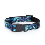 Περιλαίμιο για Σκύλους με Σχέδιο Tropical W2.0*L30-50cm Medium Σκούρο Μπλέ