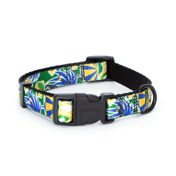 Περιλαίμιο για Σκύλους με Σχέδιο Tropical W2.5*L40-60cm Large Πράσινο