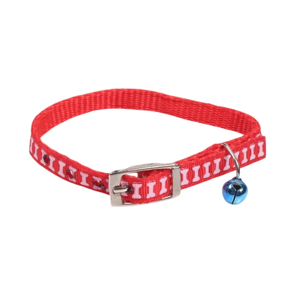 Περιλαίμιο με Καμπανάκι για Γάτες W1.0*L21-28cm Κόκκινο