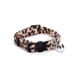 Περιλαίμιο με Καμπανάκι και Animal Print Jaguar για Γάτες W1.0*L20-30cm