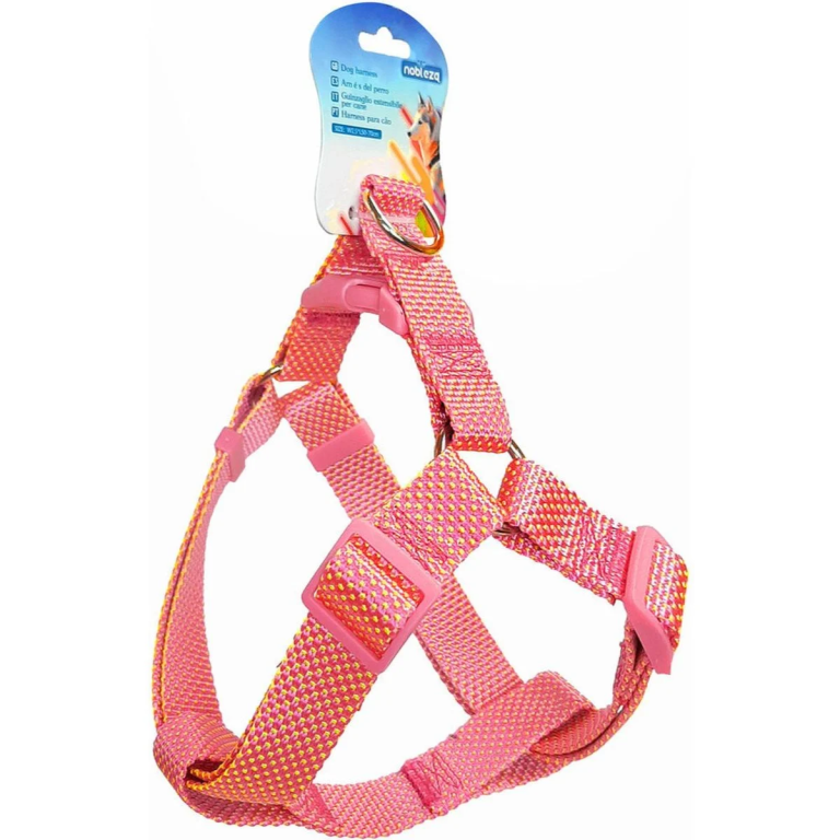 Σαμαράκι για Σκύλους με Polka Dot Σχέδιο W2.0*L40-60cm Large Ρόζ