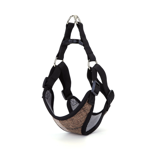 Σαμαράκι για Σκύλους με Σχέδιο Καρό Neck 60-74*Chest 63-85cm Large Καφέ