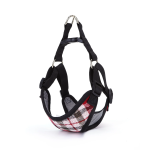 Σαμαράκι για Σκύλους με Σχέδιο Καρό Neck 60-74*Chest 63-85cm Large Κόκκινο
