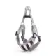 Σαμαράκι με Σχέδιο Stripes για Σκύλους Neck 48-53*Chest 50-65cm Medium Γκρί