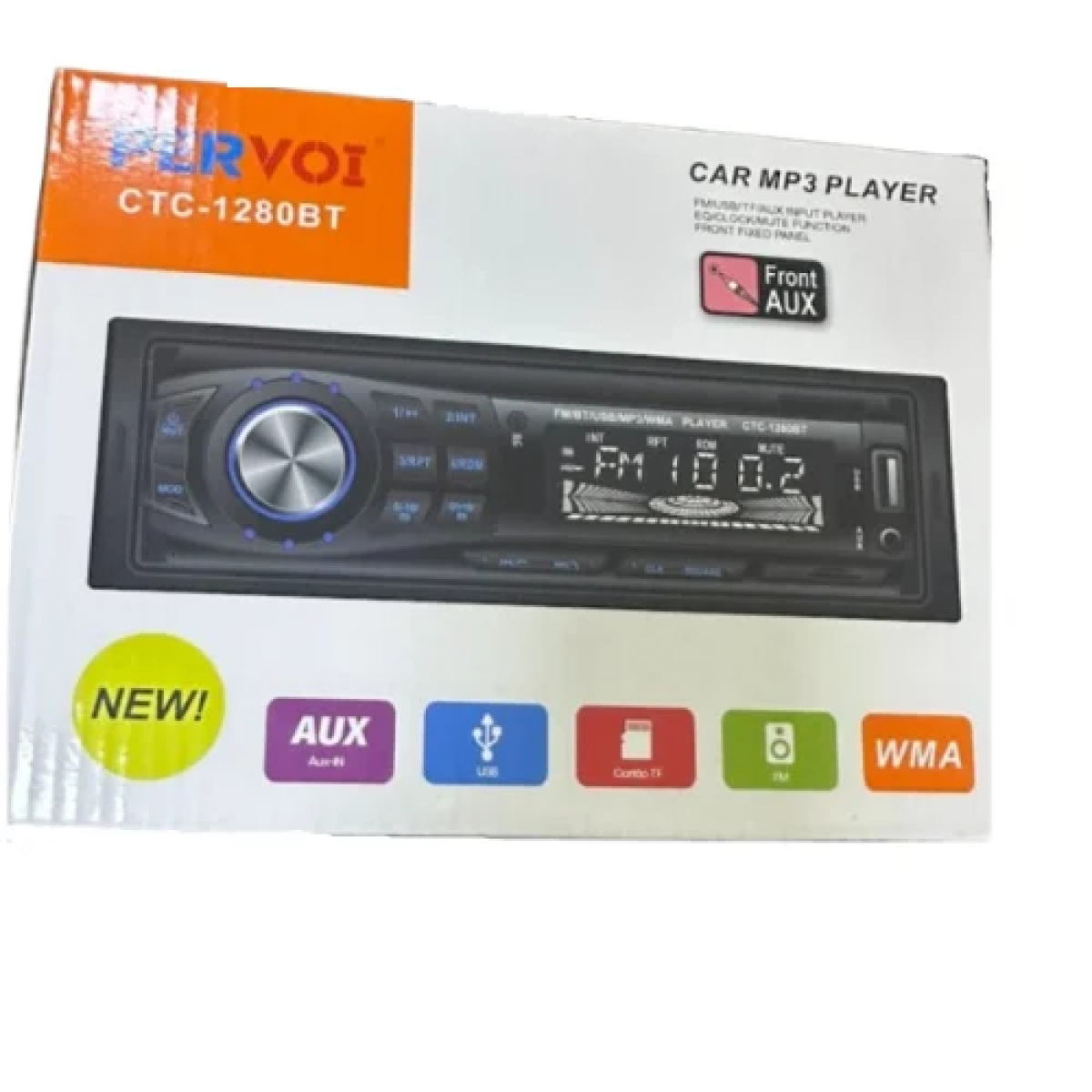 Ηχοσύστημα αυτοκινήτου MP3 player Pervoi CTC-1280BT μαύρο