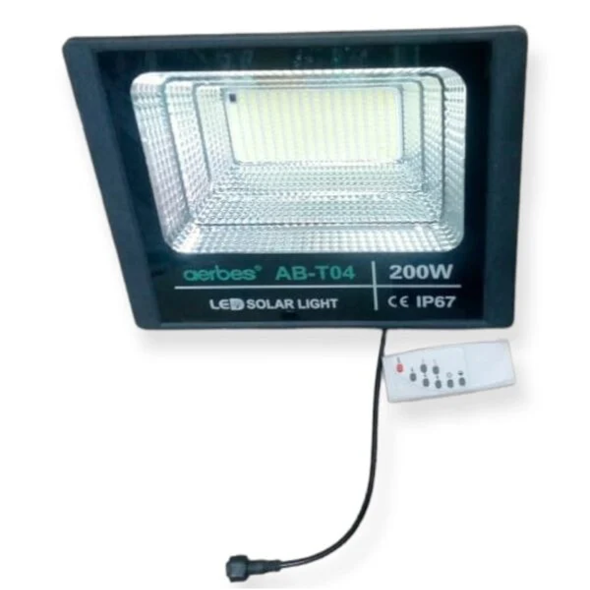 Ηλιακός Προβολέας LED με Τηλεχειριστήριο 200W AB-T04 Aerbes