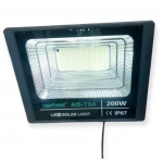 Ηλιακός Προβολέας LED με Τηλεχειριστήριο 200W AB-T04 Aerbes
