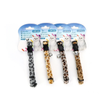 Περιλαίμιο με Καμπανάκι και Animal Print Leopard για Γάτες W1.0*L20-30cm