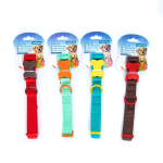 Περιλαίμιο για Σκύλους με Κούμπωμα σε Σχήμα Κόκκαλο W2.0*L30-50cm Medium Καφέ/Κόκκινο