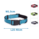 Ανακλαστικό Περιλαίμιο για Σκύλους W1.5*L25-40cm Small Μπλέ