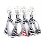 Σαμαράκι με Σχέδιο Stripes για Σκύλους Neck 43-50*Chest 45-60cm Small Μπλέ