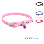 Περιλαίμιο με Καμπανάκι για Γάτες W1.0*L21-28cm Μαύρο