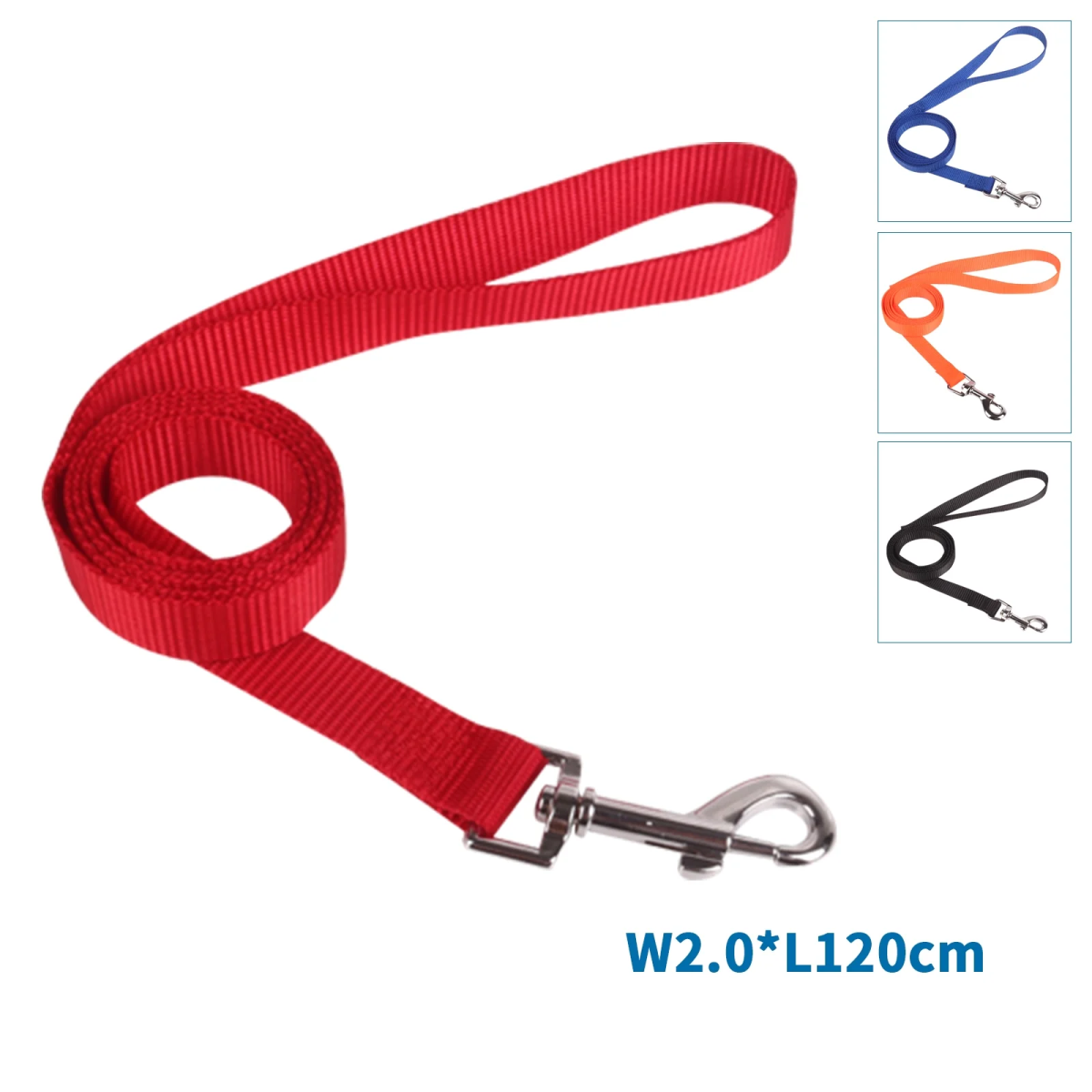 Λουρί Συνθετικό για Σκύλους W2*L120cm Medium Κόκκινο