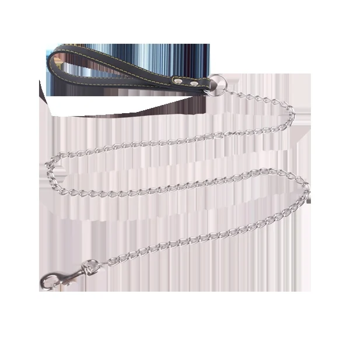 Λουρί Σκύλου με Αλυσίδα και Λαβή D0.25*L120cm Small Μαύρο