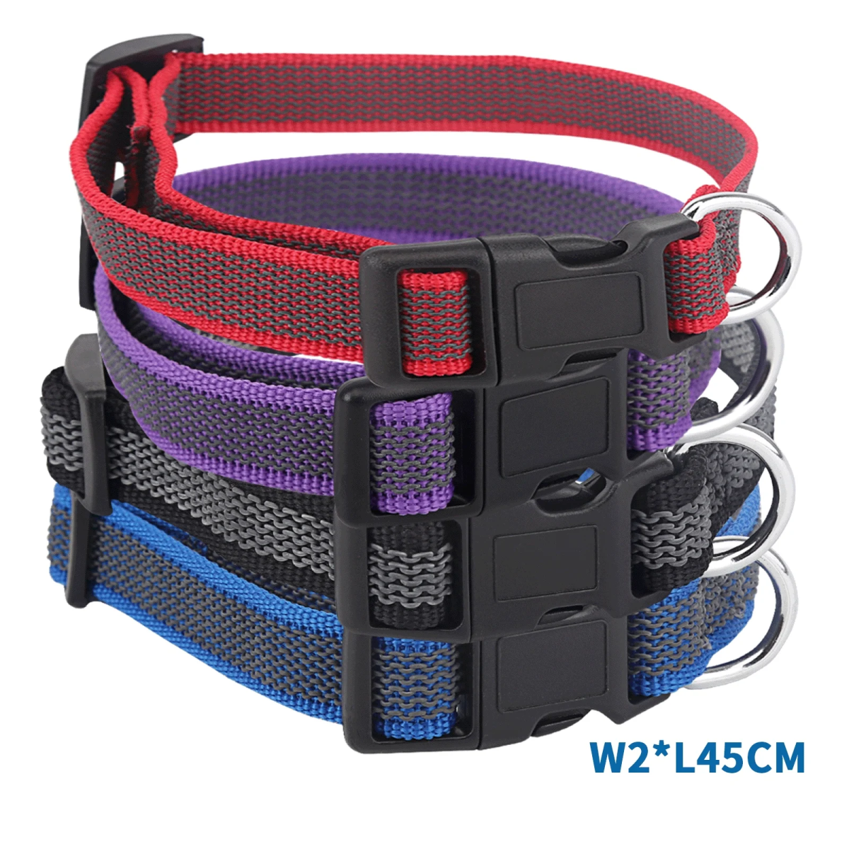 Αντιολισθητικό Κολάρο για Σκύλους W2.0*L35-50cm Medium Μπλέ