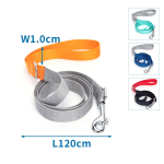 Δίχρωμος Οδηγός για Σκύλους W1.0*L120cm Small Γκρί/Γαλάζιο