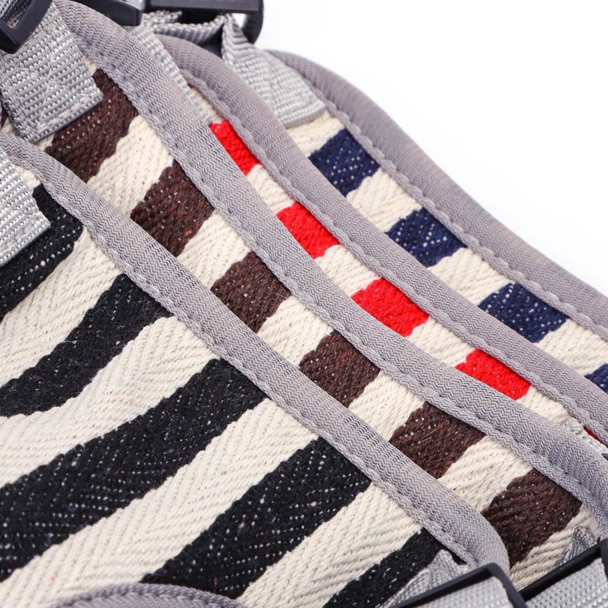Σαμαράκι με Σχέδιο Stripes για Σκύλους Neck 43-50*Chest 45-60cm Small Μπλέ