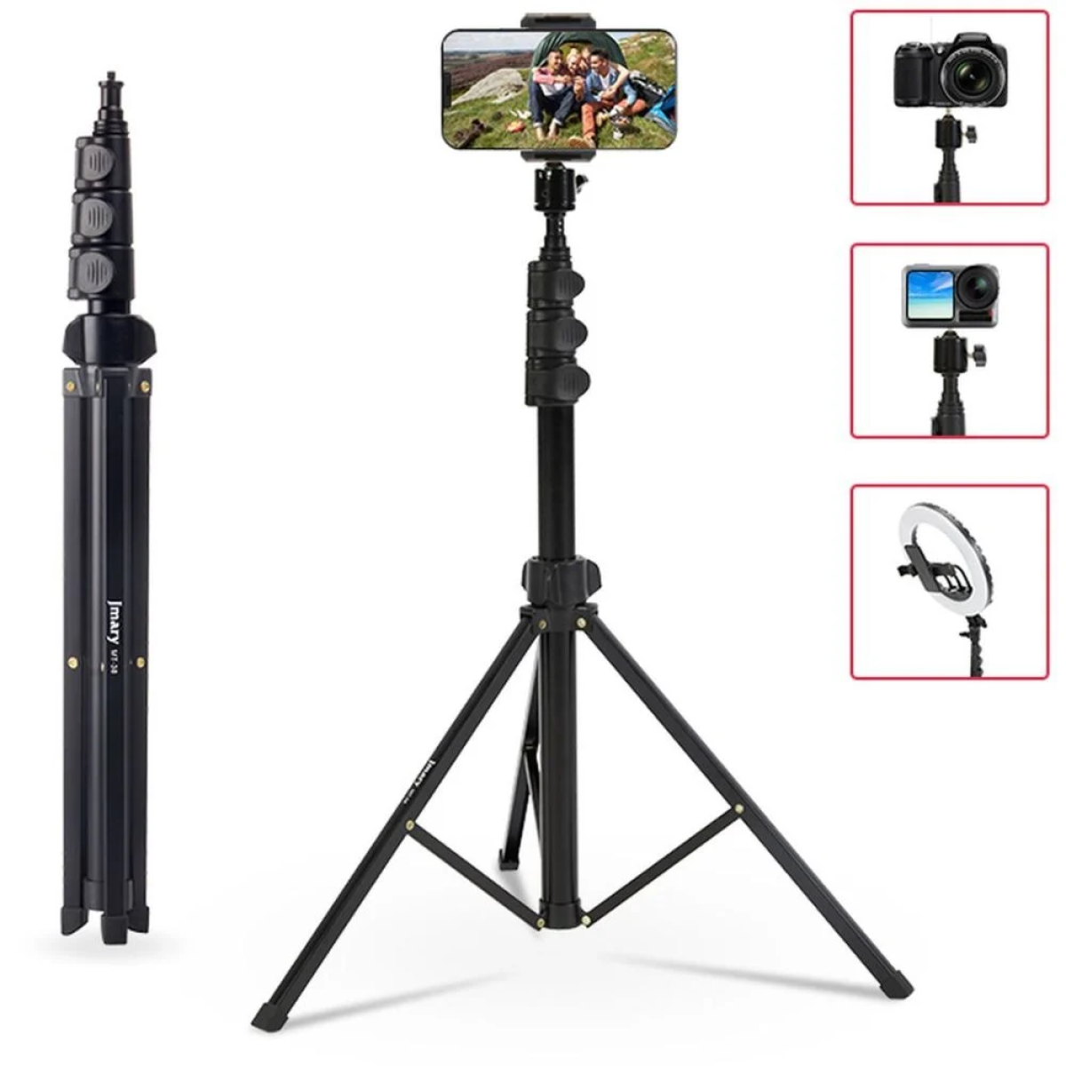 Jmary MT-38 Selfie Stick Τρίποδο Κινητού Μαύρο