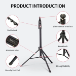 Jmary MT-38 Selfie Stick Τρίποδο Κινητού Μαύρο