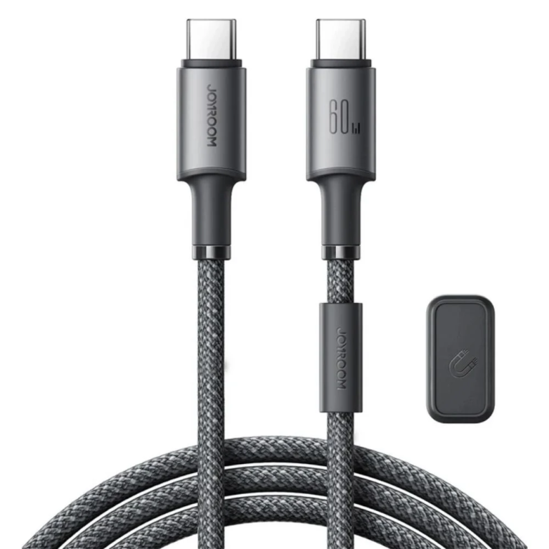 Joyroom Μαγνητικό USB-C to USB-C Cable 60W Γκρι 1.2m (S-A50)