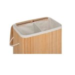 Καλάθι απλύτων Bamboo με καπάκι 52x32x63cm - καφέ - Image 5
