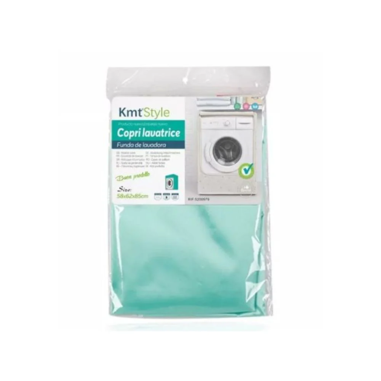 Κάλυμμα Πλυντηρίου (58x62x85) Αδιάβροχο Υφασμάτινο Τιρκουάζ