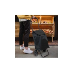 Καρότσι λαϊκής 42L 32x36x101cm με ρυθμιζόμενη λαβή σε μαύρο χρώμα C-01A