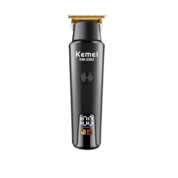Kemei Επαγγελματική Επαναφορτιζόμενη Κουρευτική Μηχανή Μαύρη KM-2282
