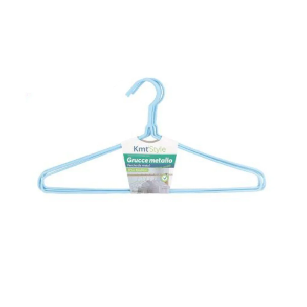 Κρεμάστρα Ρούχων PVC 40cm 5τμχ 2406886 Μπλε