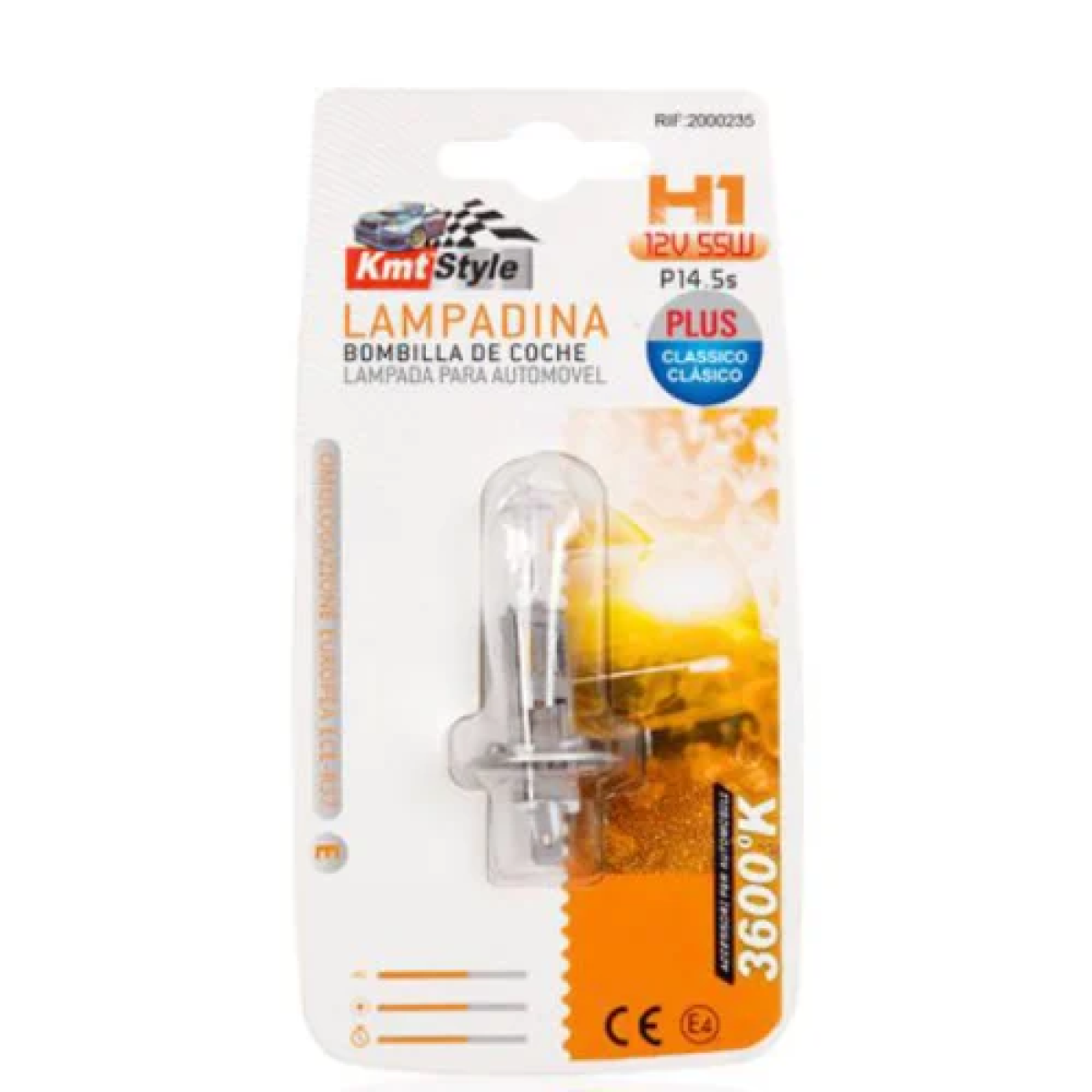Λάμπα Αλογόνου Αυτοκινήτου H1 12V 55W 3600Κ 1τμχ 2000235