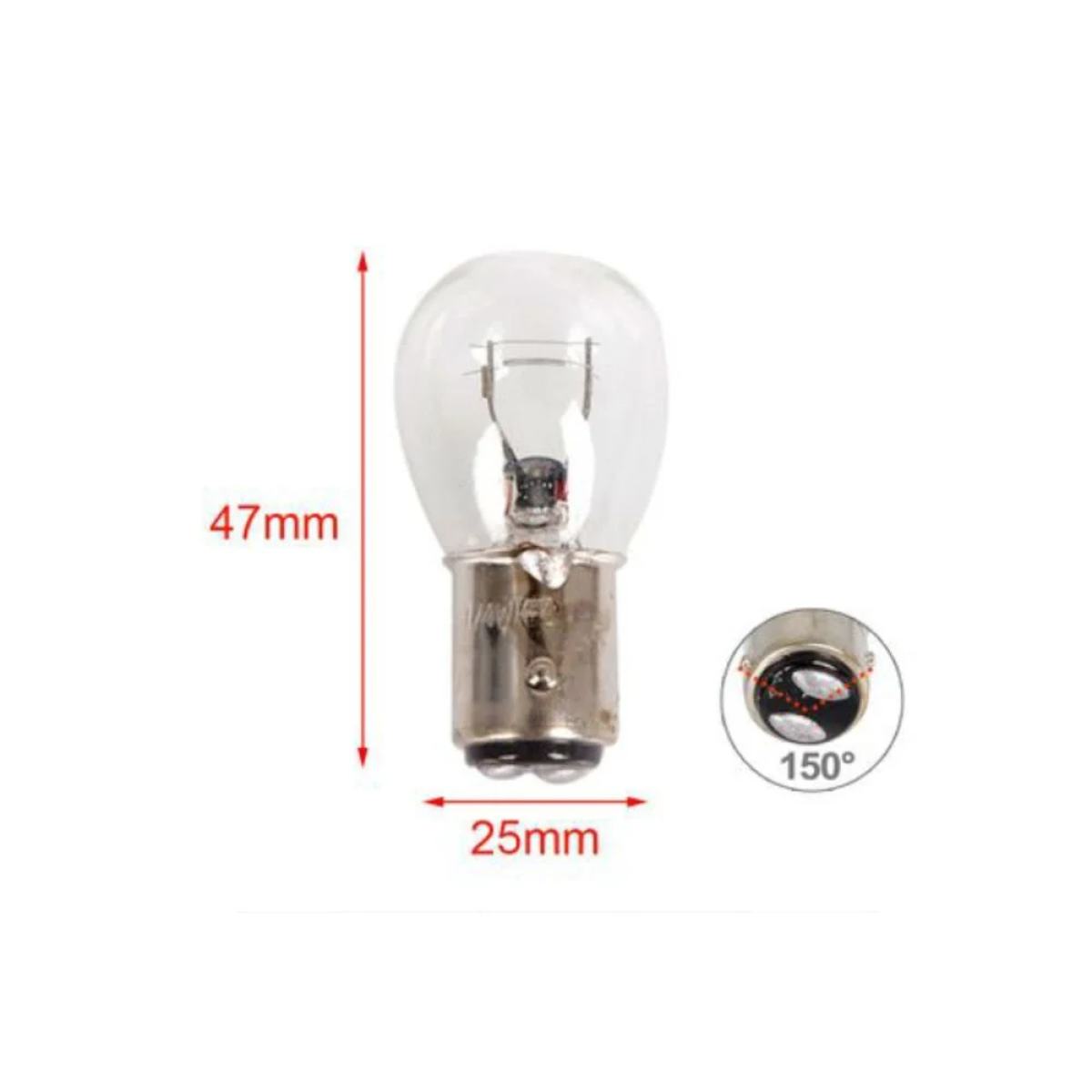 Λάμπα Double Filament P21/4W 12V 2τμχ