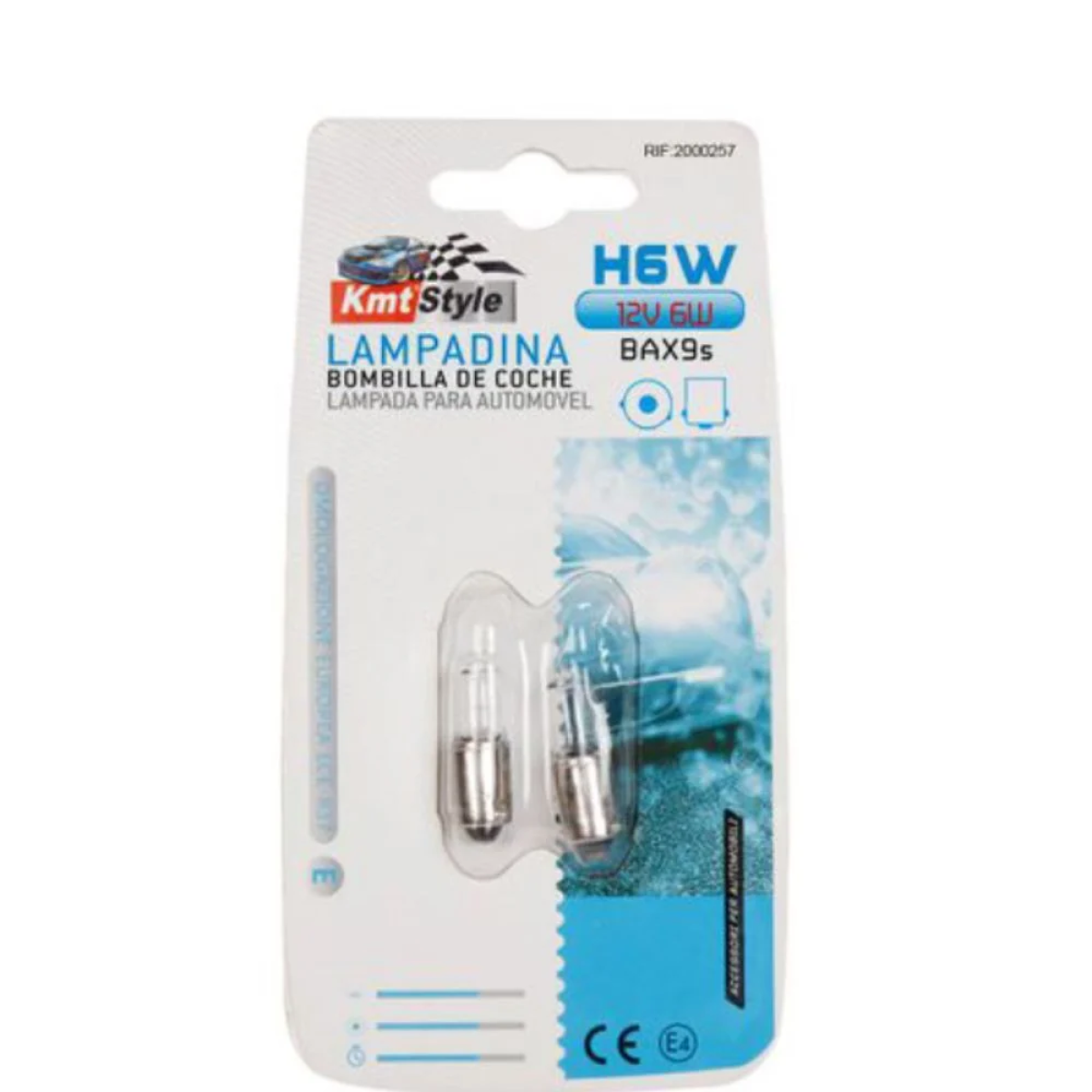 Λάμπα Mini HALOGEN H6W 12V 6W BAX9s 2τμχ