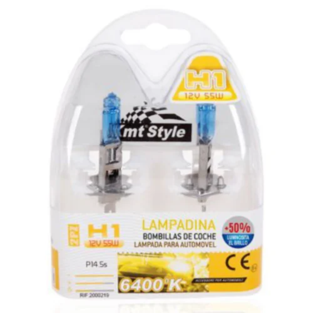 Λάμπες Αυτοκινήτου H1 12V 55W 6400k 2τμχ 2000219