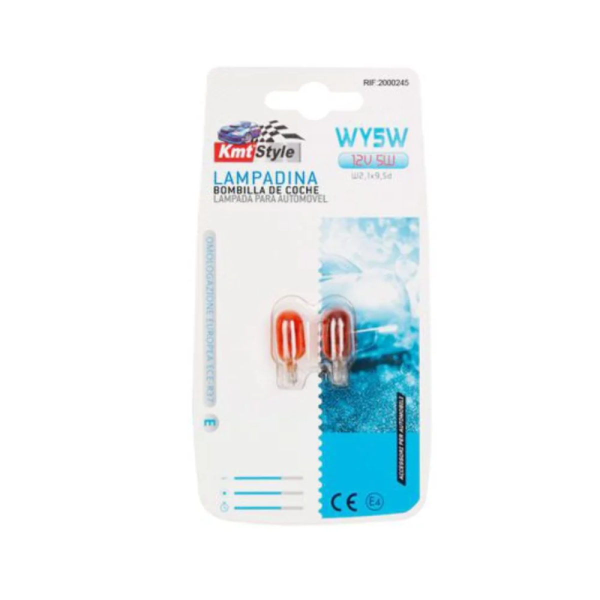Λάμπες Αυτοκινήτου WY5W Κόκκινο 12V 5W 2τμχ