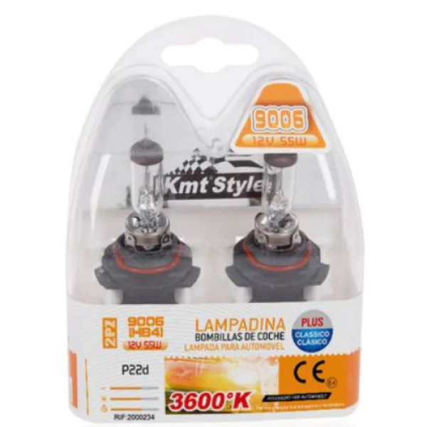 Λάμπες Αλογόνου Αυτοκινήτου 9006 (HB4) 12V 55W 3600Κ 2τμχ 2000234