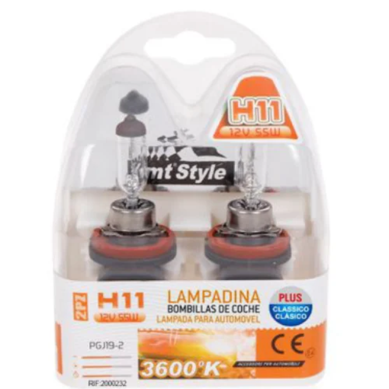 Λάμπες Αλογόνου Αυτοκινήτου H11 12V 55W 3600Κ 2τμχ 2000232