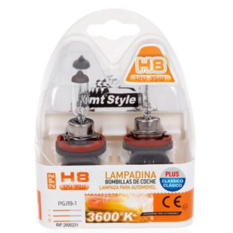 Λάμπες Αλογόνου Αυτοκινήτου H8 12V 35W 3600Κ 2τμχ 2000231