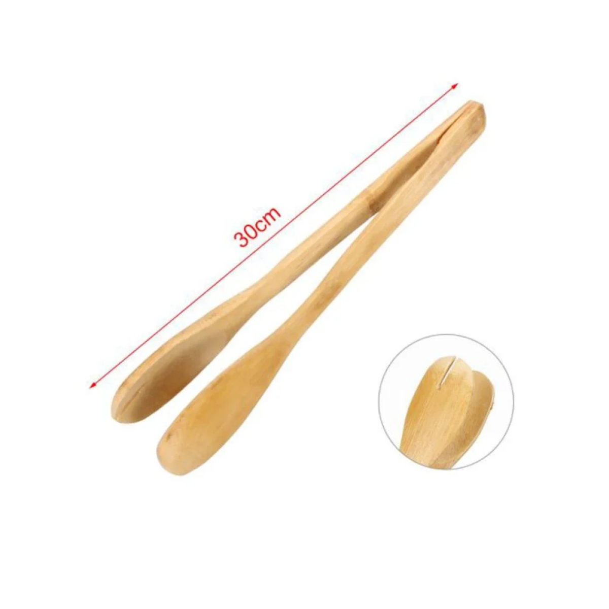 Λαβίδα Κουζίνας Ξύλινη Bamboo 30cm